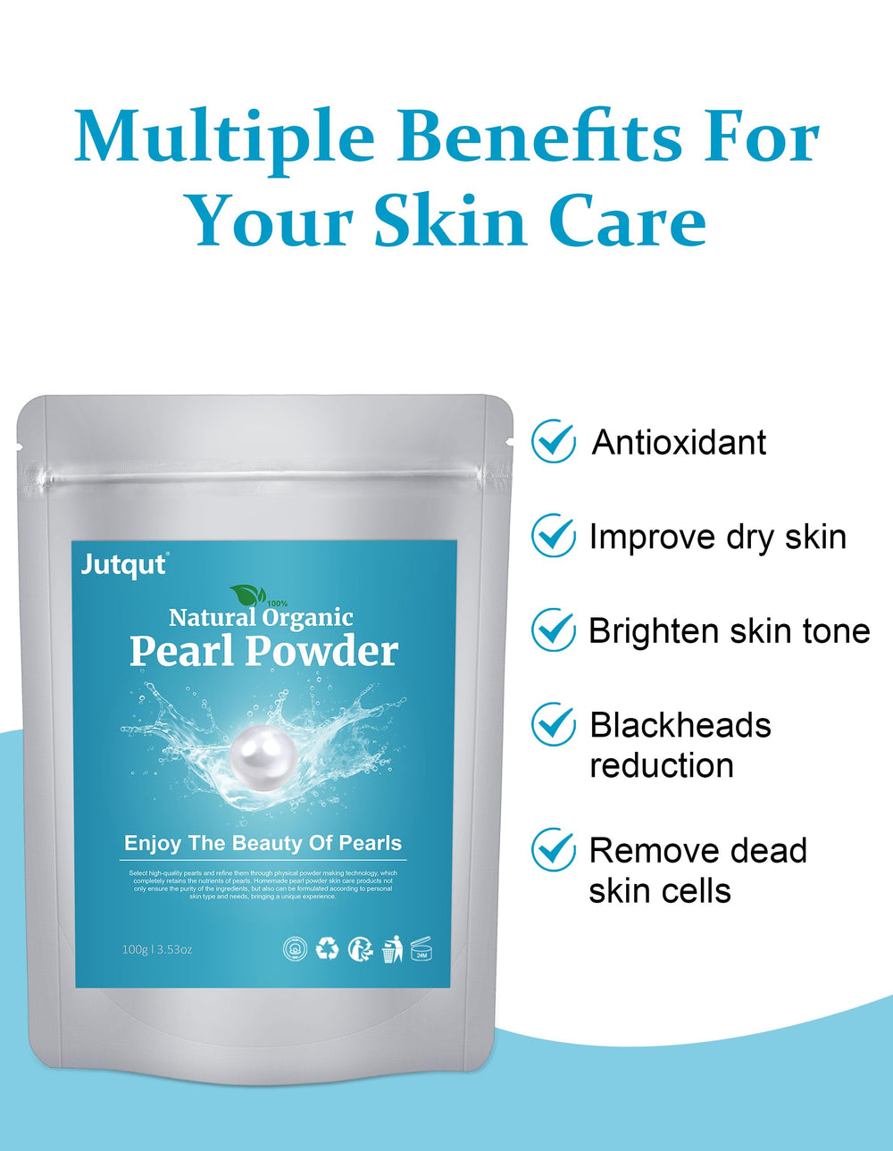 Jutqut powder texture close-up highlighting fine grind for smooth DIY masks