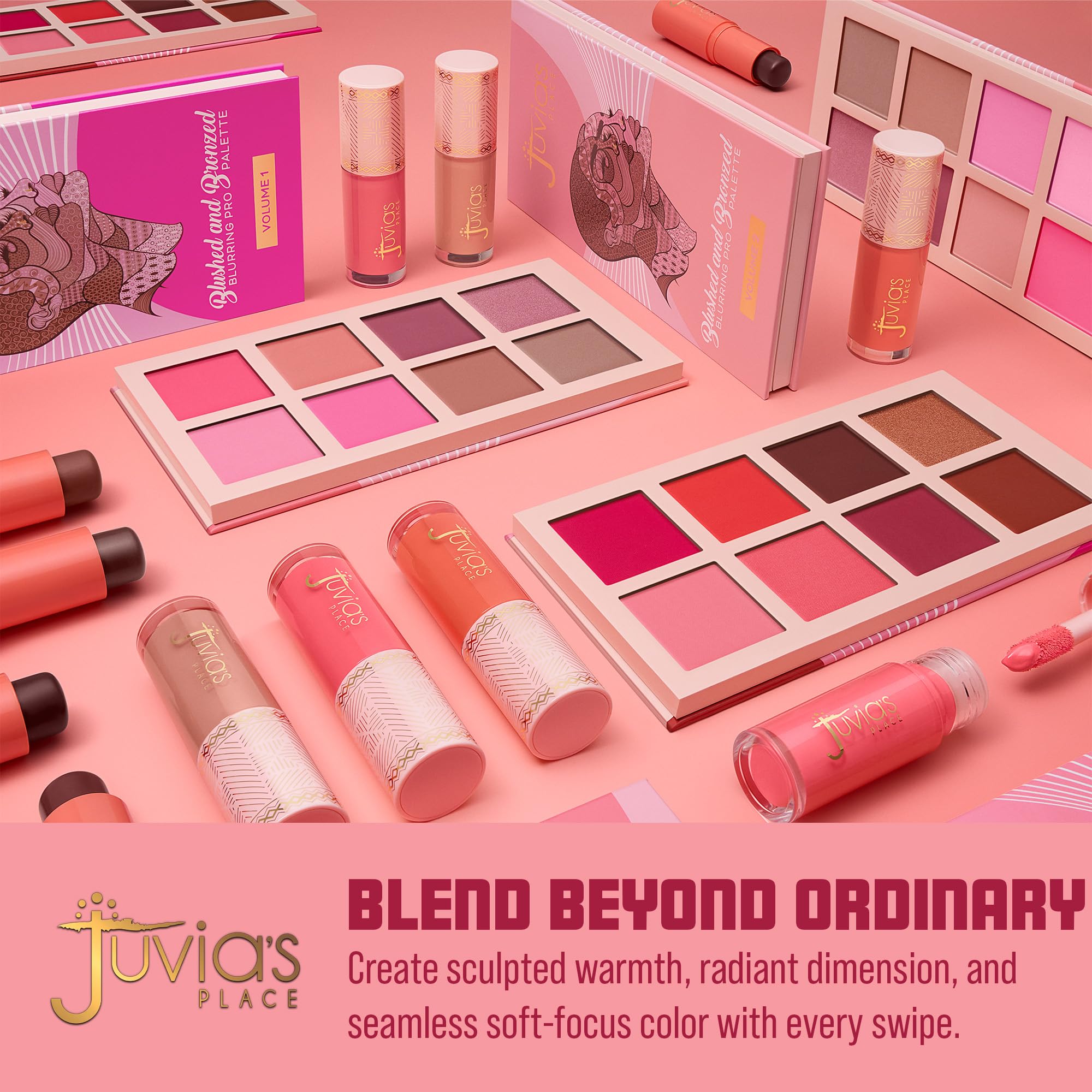 Juvia's Place lifestyle image of cheeks in use illustrating natural lifted glow