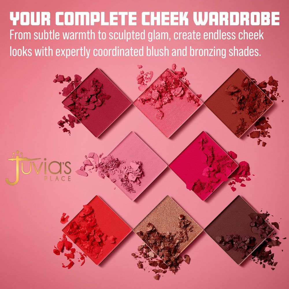 Juvia's Place palette in hand demonstrates compact scale and portability for on-the-go use