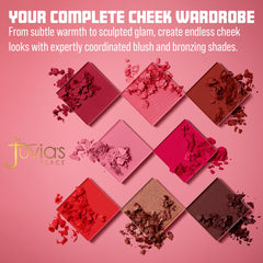Juvia's Place palette in hand demonstrates compact scale and portability for on-the-go use
