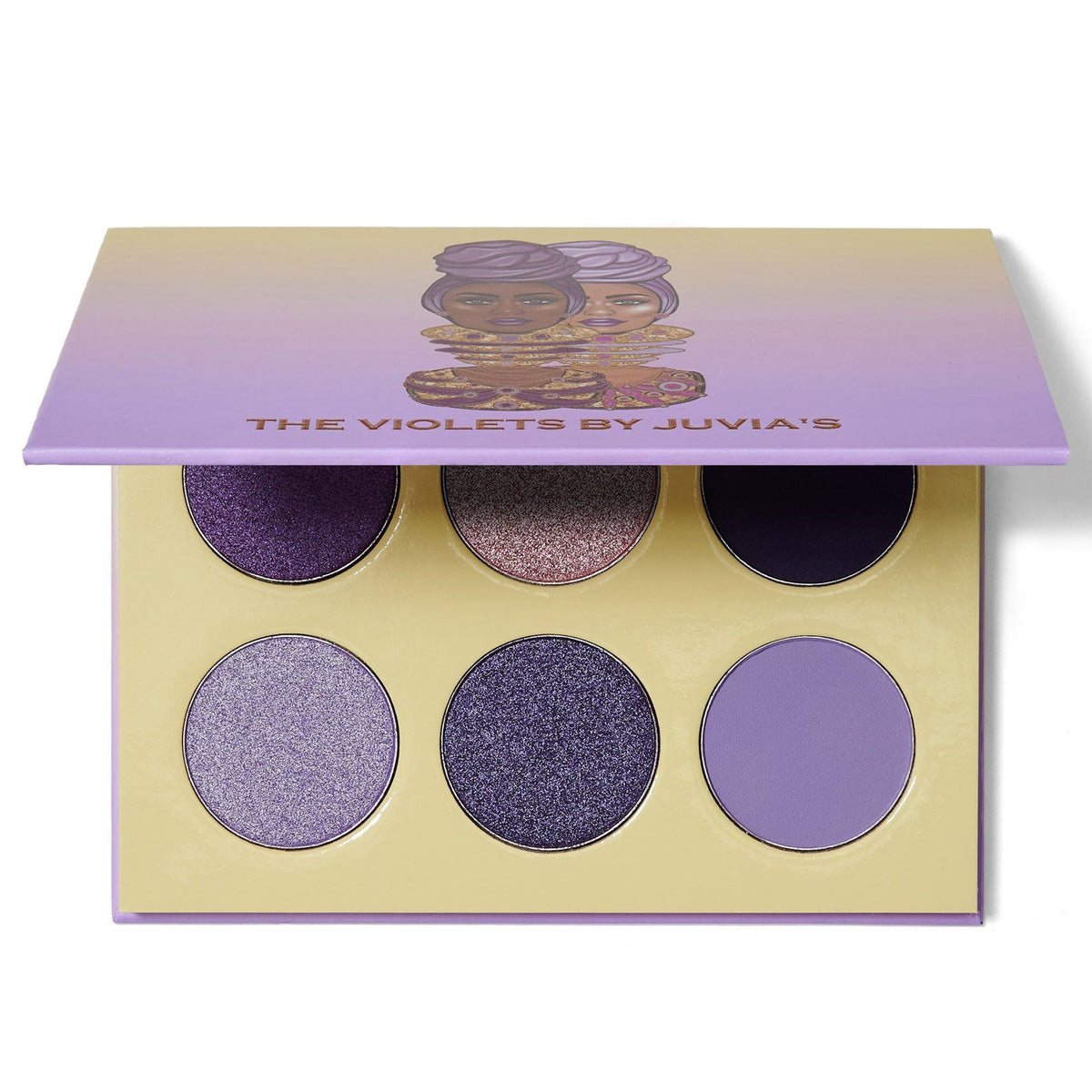 Juvia's Place front view of The Violets Palette showing compact design and purple theme