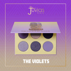 Juvia's Place metallic purple pressed on finger for high-impact lid payoff