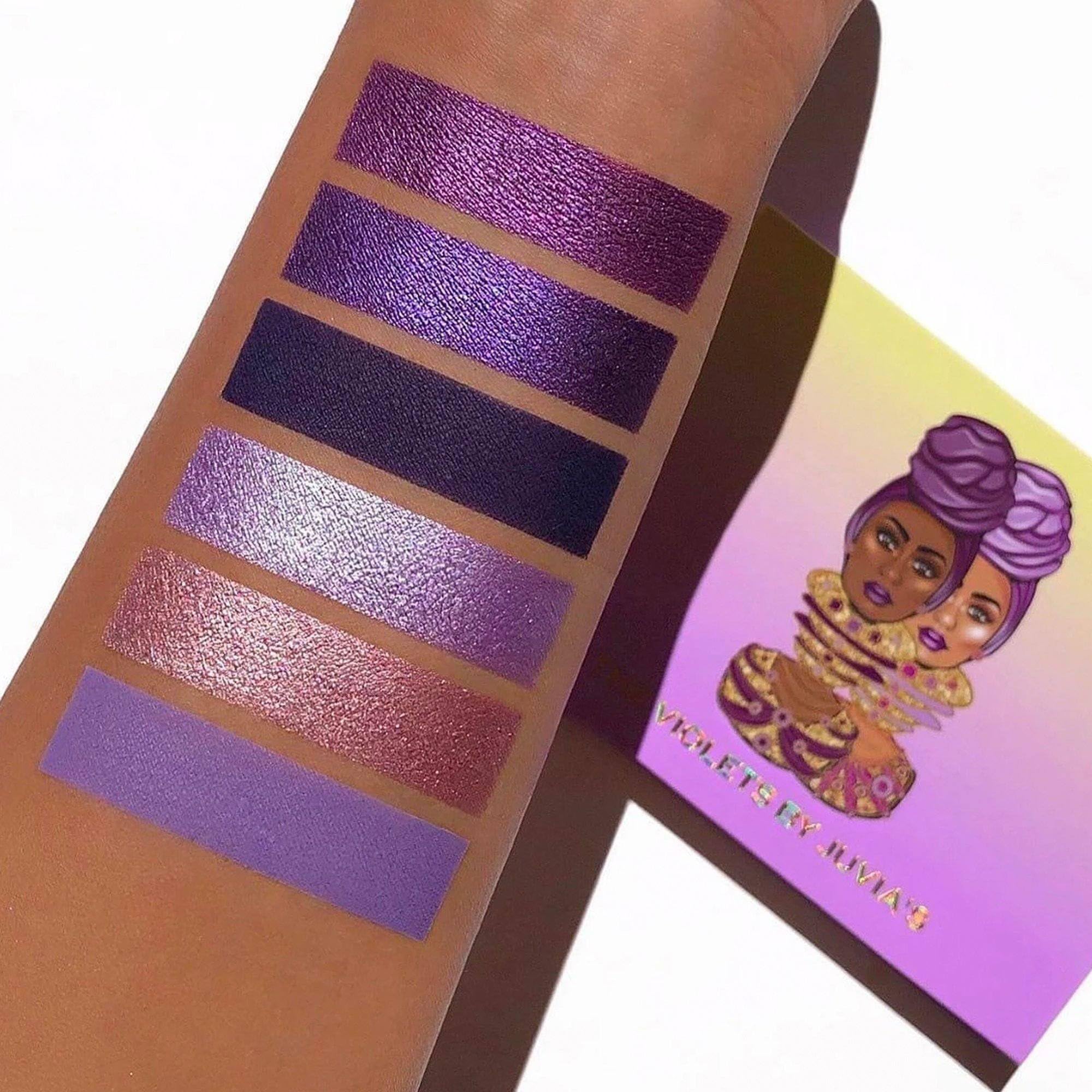 Juvia's Place palette beside everyday items showing travel-friendly size