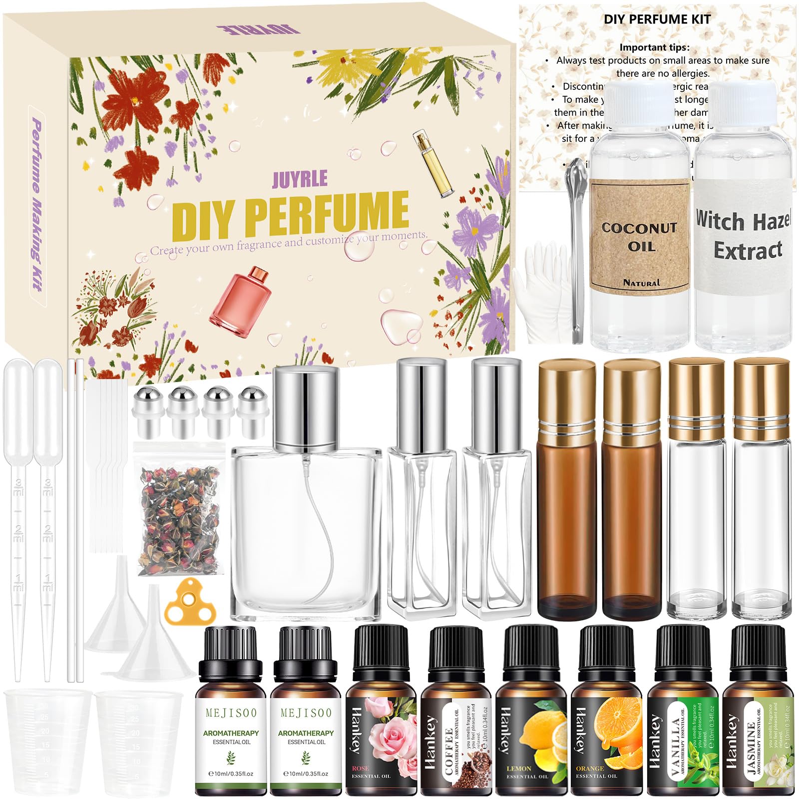 JUYRLE front packaging showing kit contents and benefits for gifting