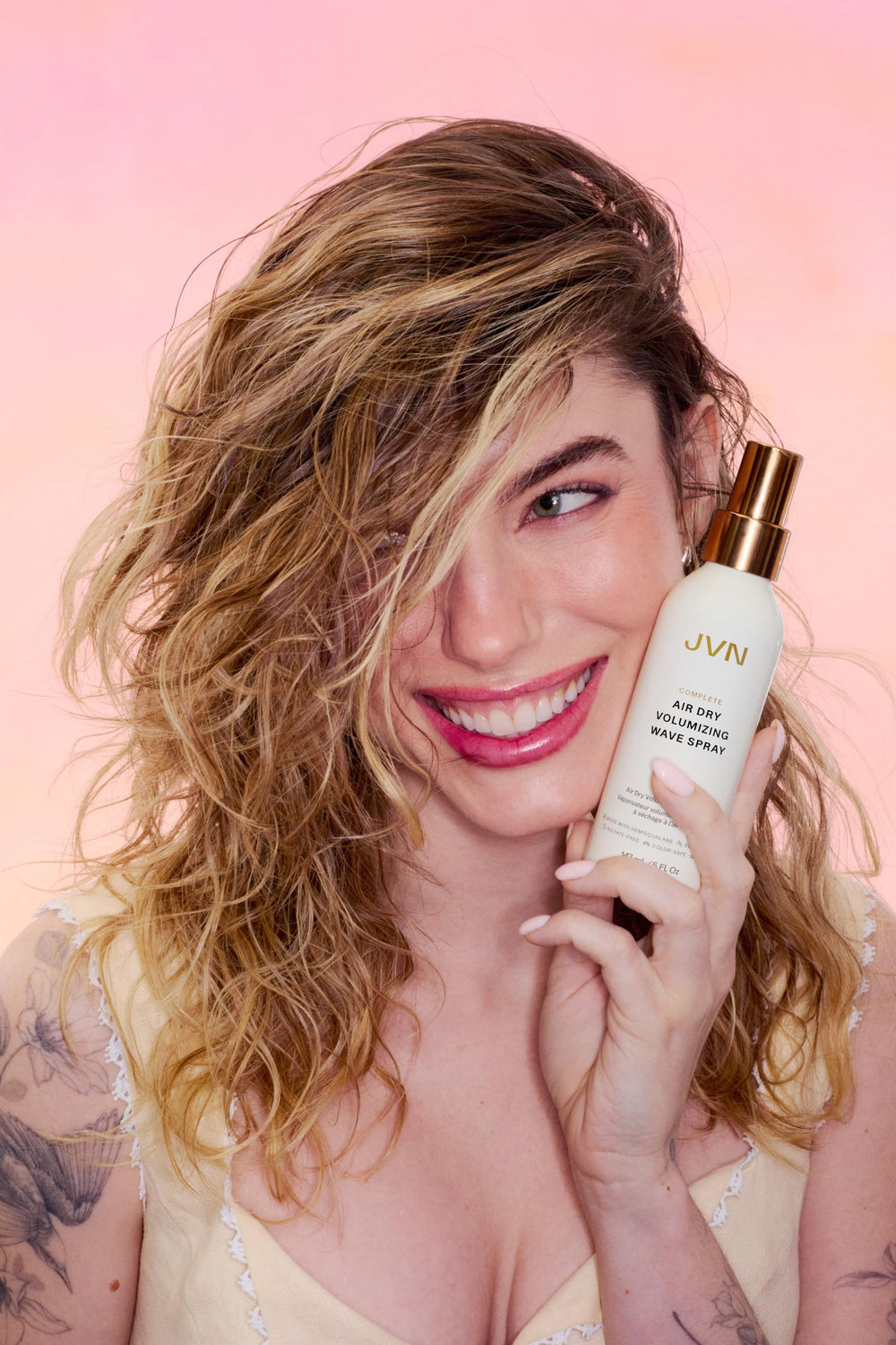 JVN before and after showing increased body and soft waves