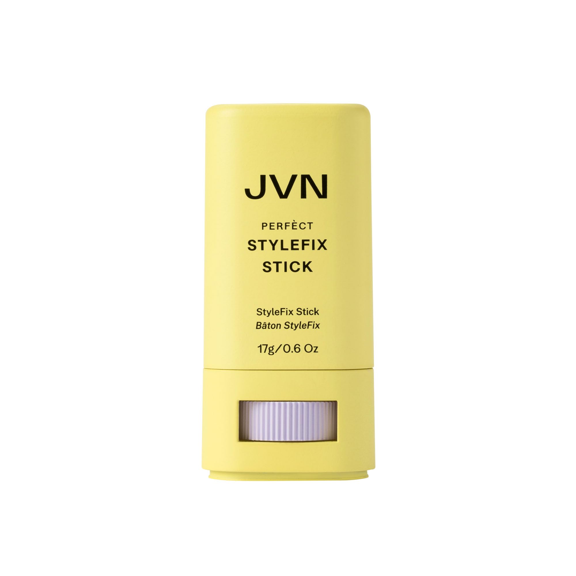 JVN front packaging showing compact wax stick and branding for travel-ready styling