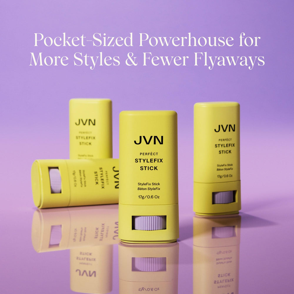 JVN lifestyle bathroom counter showing everyday use and easy-access styling benefit