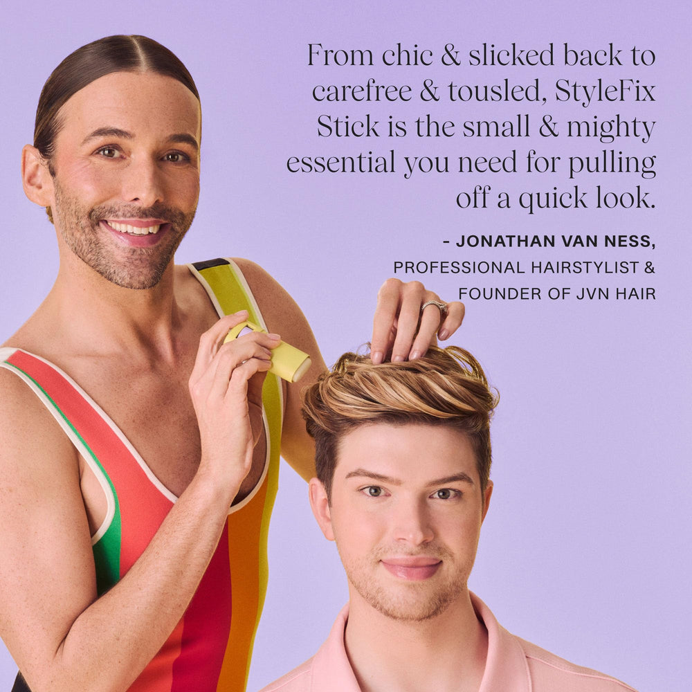 JVN stick close texture highlighting smooth wax surface for easy glide benefit