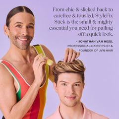 JVN stick close texture highlighting smooth wax surface for easy glide benefit
