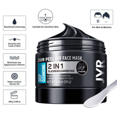 JVR charcoal mask texture close-up demonstrating smooth spreadability