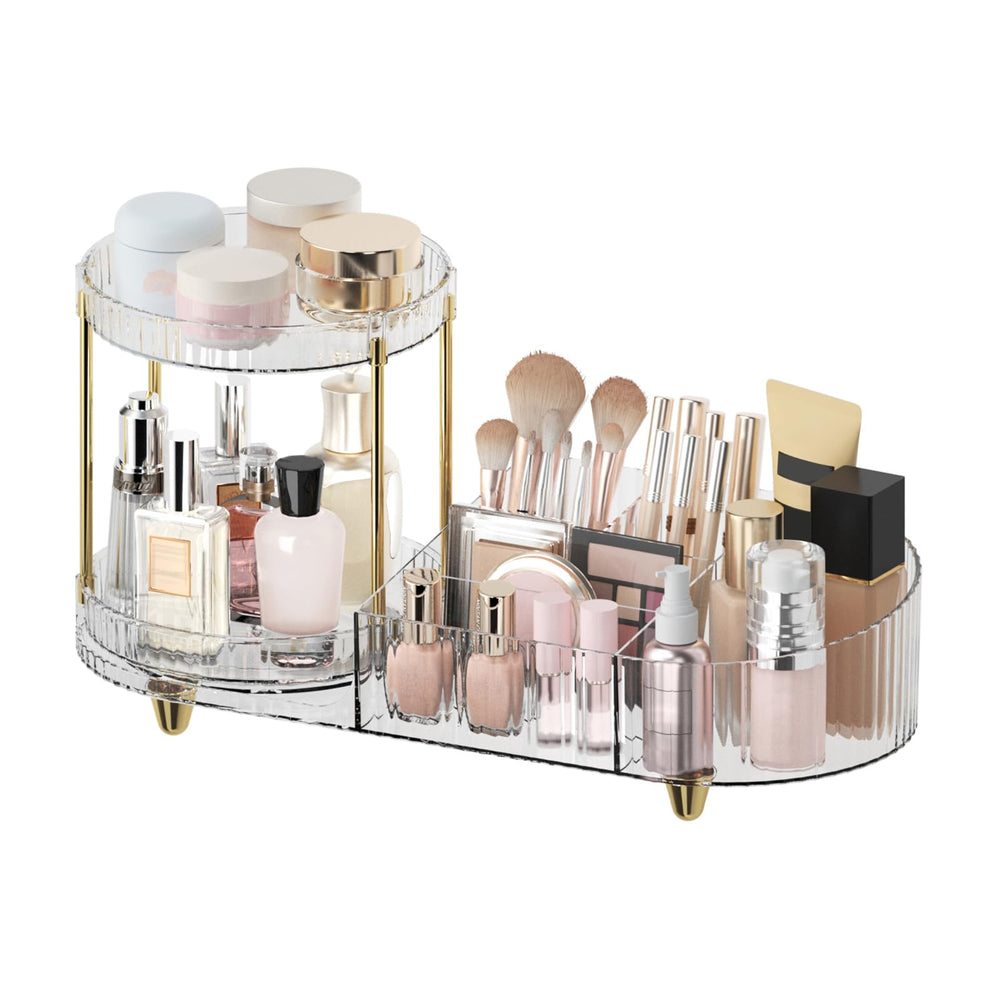 Jywantful front view of rotating organizer shows neat storage and quick access