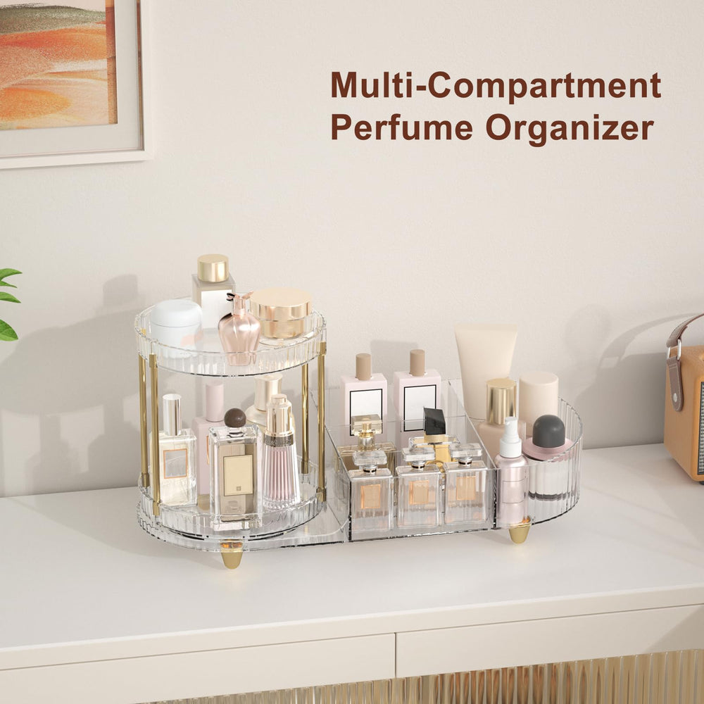 Jywantful next to mirror for scale shows compact footprint and countertop savings