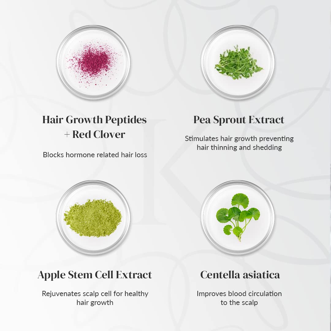 K Kerotin bottle on vanity with other hair tools for daily routine benefits
