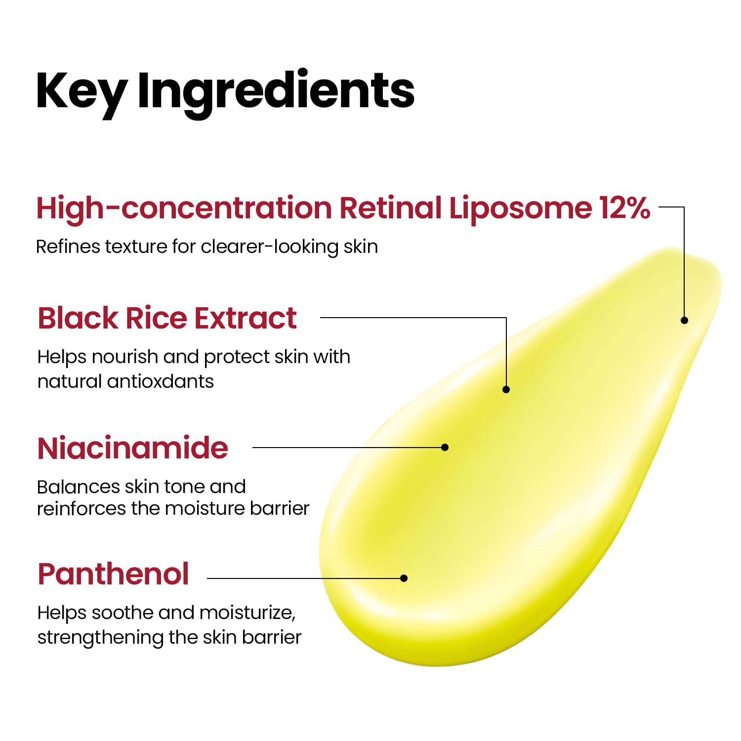K-SECRET application pressing serum into skin, shows absorption and targeted treatment benefit