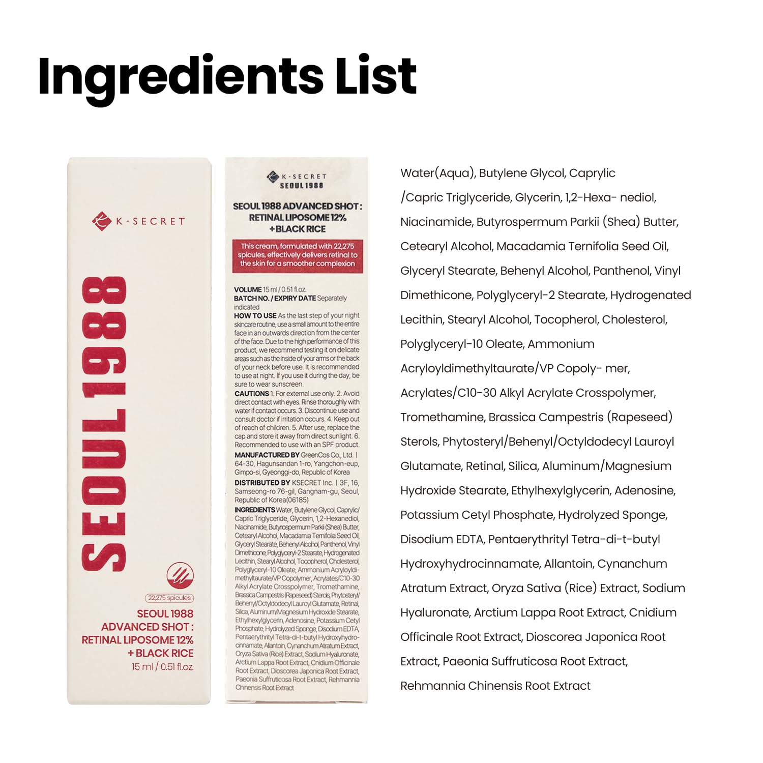 K-SECRET bottle on bathroom shelf in lifestyle setting, suggests routine-ready skincare use
