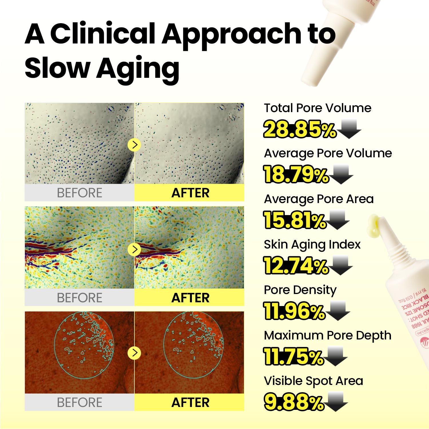 K-SECRET close-up of micro-spicule texture, illustrates resurfacing action for smoother skin