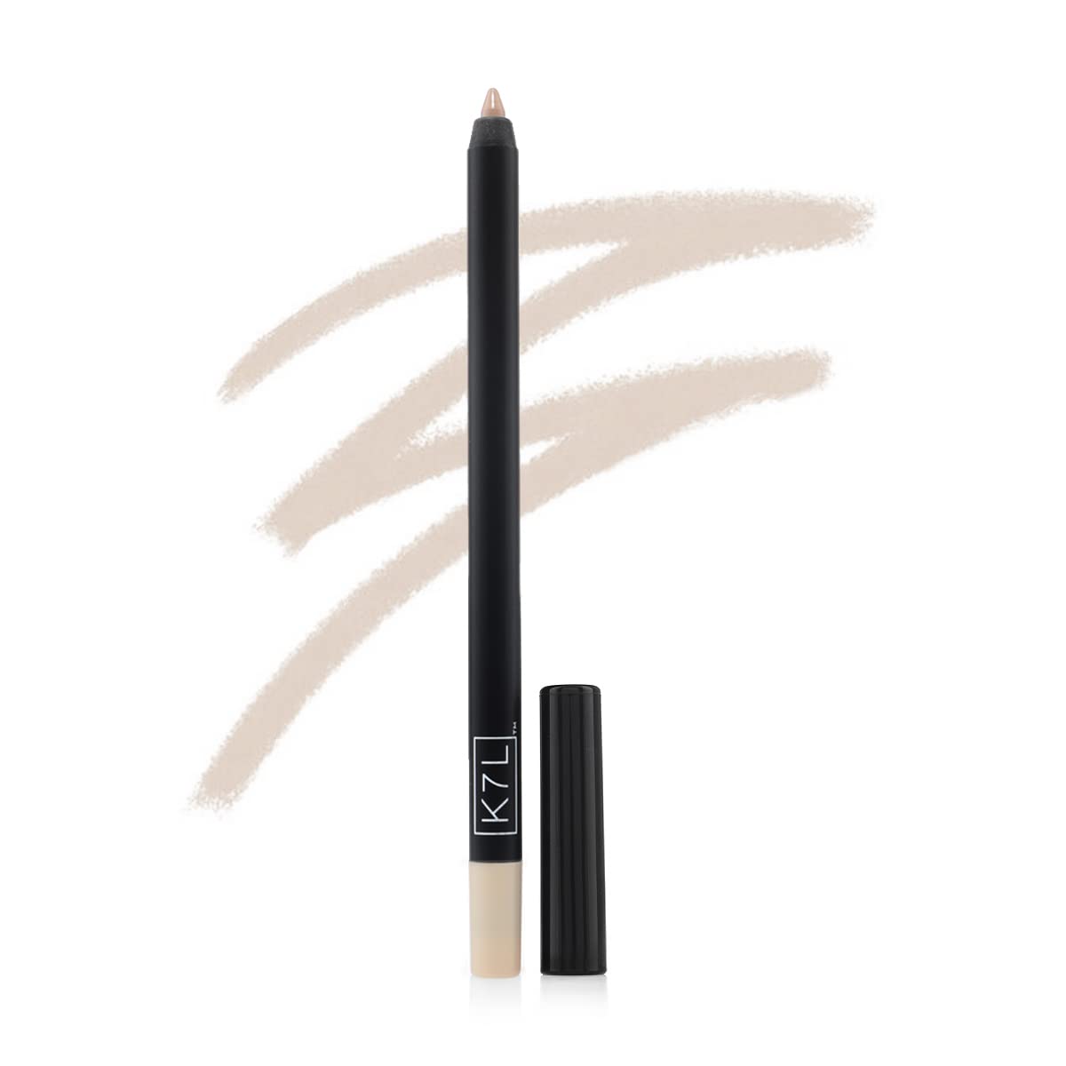 K7L in evening makeup look on model, longwear waterproof performance benefit