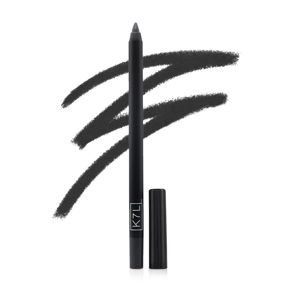 K7L Onyx applied to upper lash line illustrating precise, smudgeproof definition
