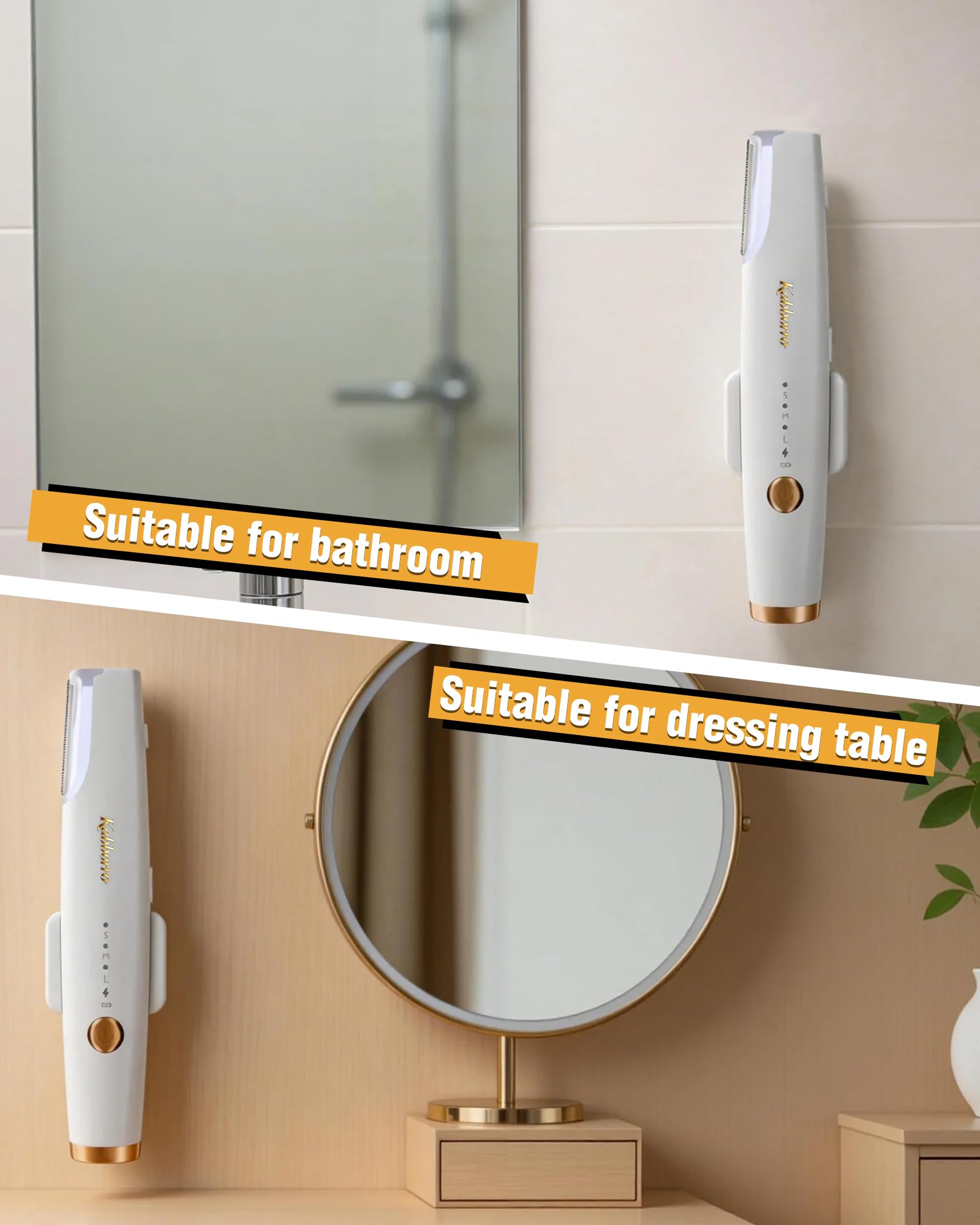 kabborro wet use demonstrating IPX5 waterproof use for convenient cleansing