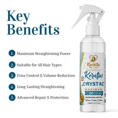 Kachita Spell fine mist texture spraying on hair for fast keratin coverage