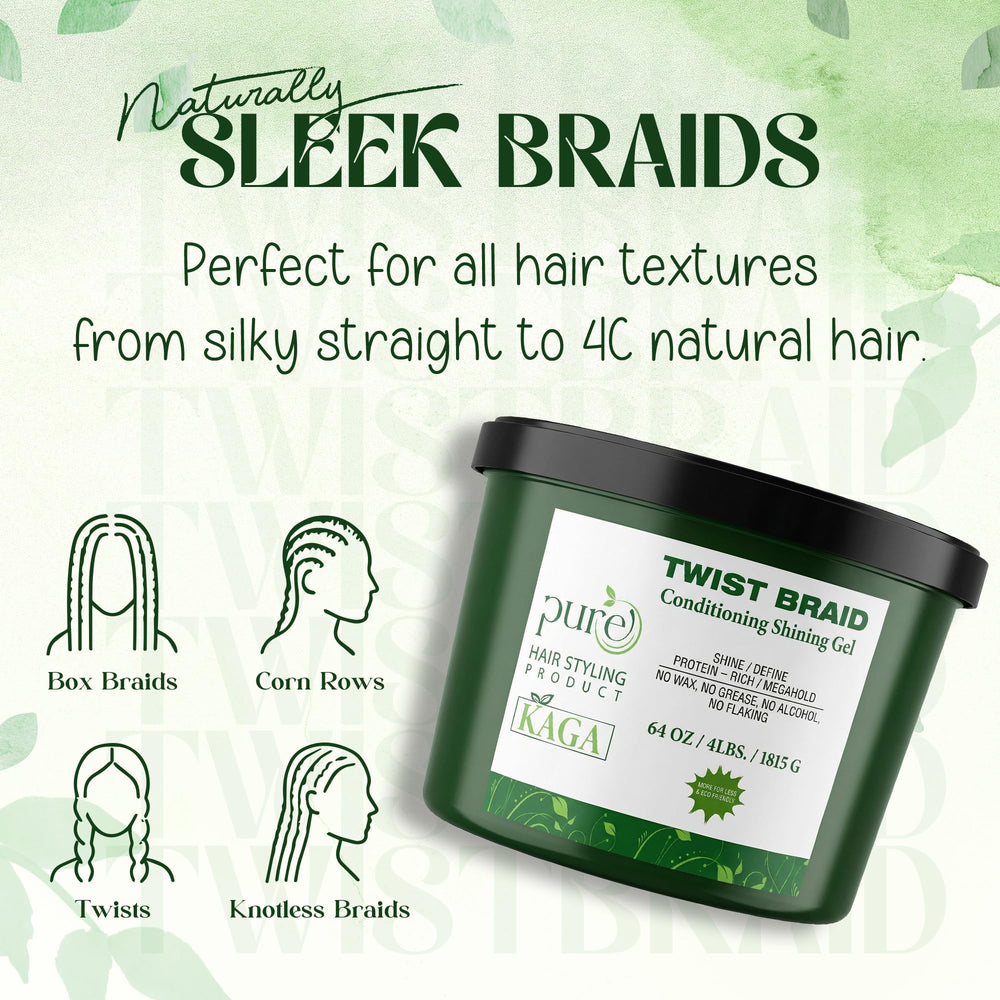 KAGA sleek updo on model illustrating glossy finish and frizz control benefit