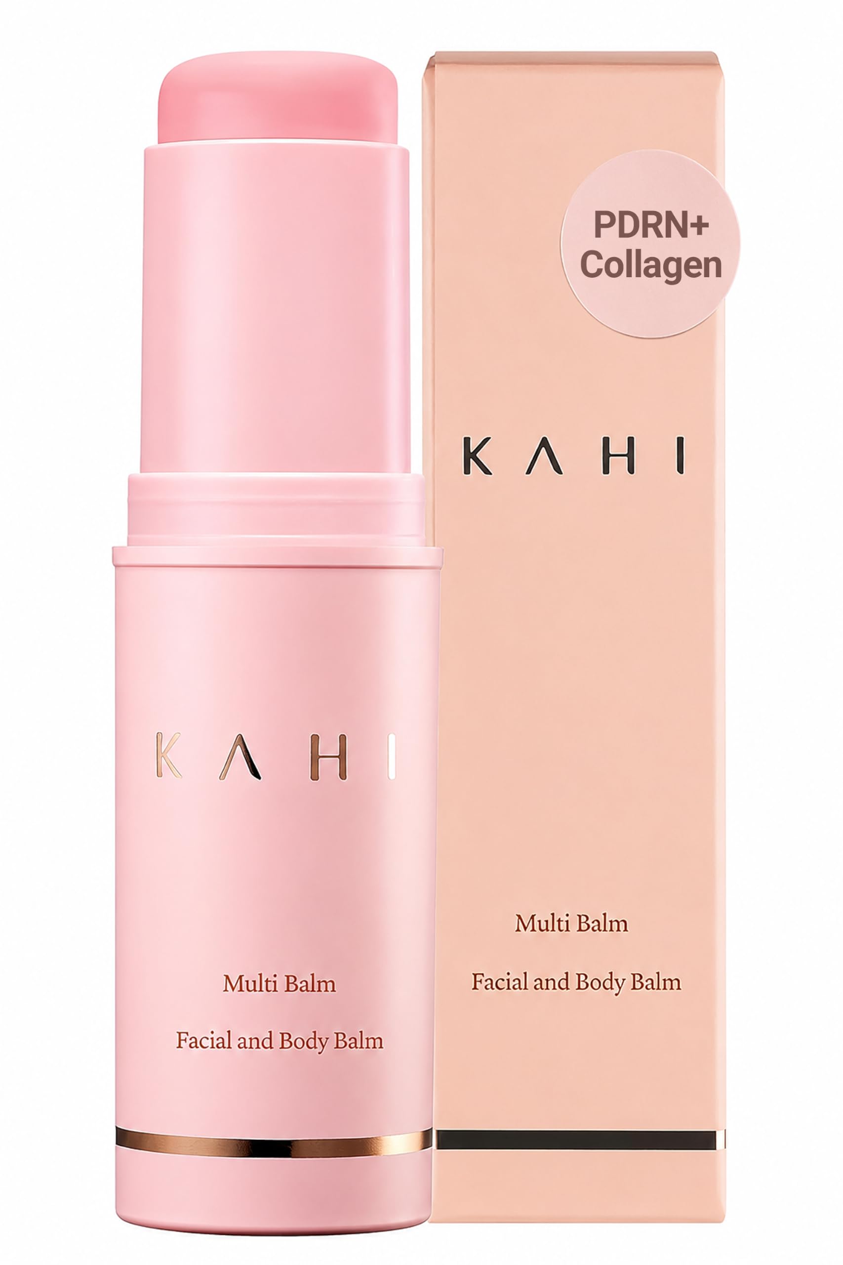 KAHI front packaging showing compact multi balm stick and benefits