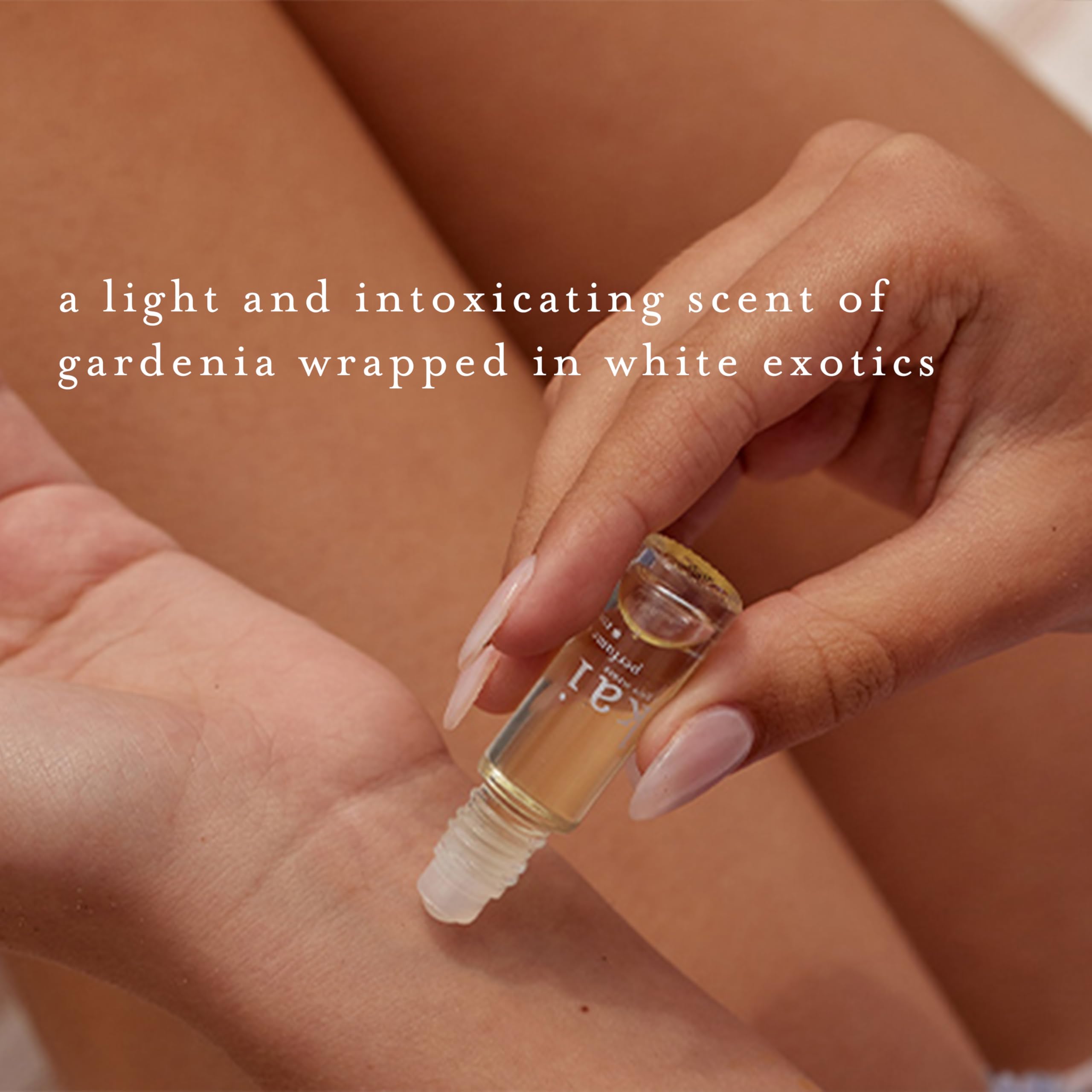 kai oil texture close-up showing glossy, nourishing oil for hydrated skin