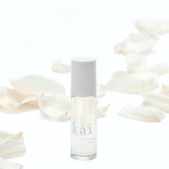 kai roll-on in hand for scale, highlighting small 1/8 oz size and easy portability