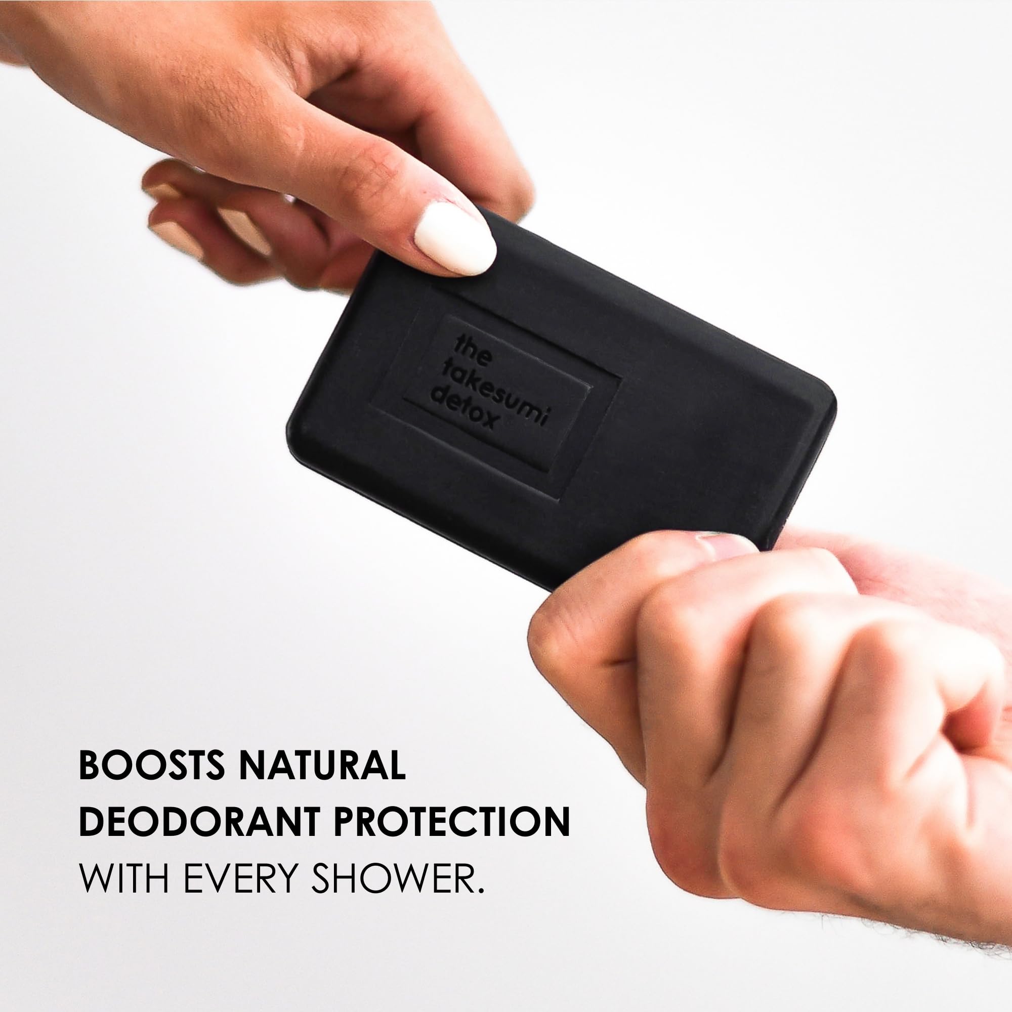 Kaia Naturals bar close-up texture highlighting charcoal specks and detox action