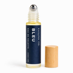 Kailuna Co. Bleu front packaging showing compact travel-friendly bottle and branding