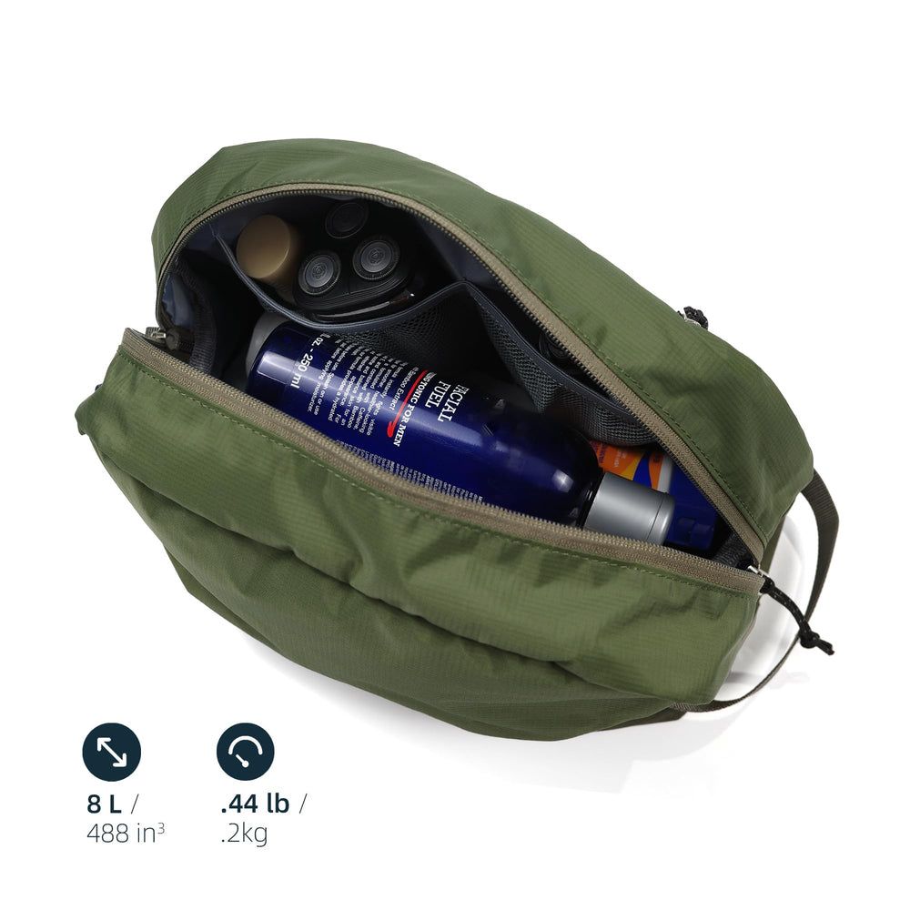 kalgoTeal interior layout with pockets organized for efficient packing