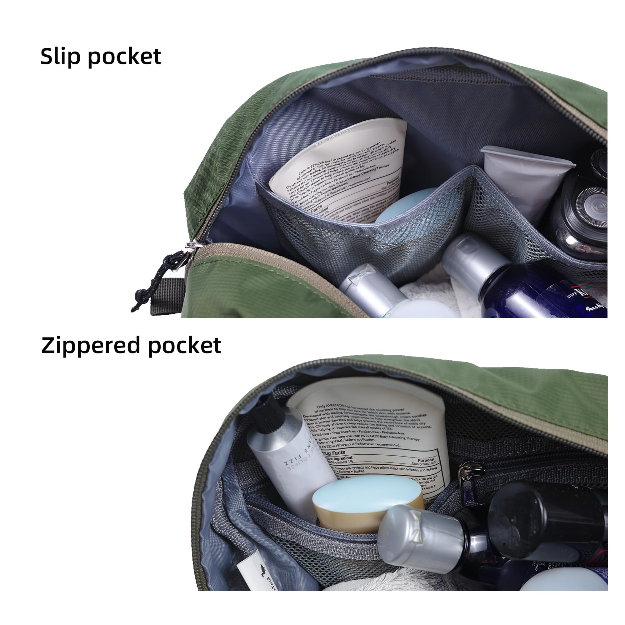 kalgoTeal zippered mesh pocket displaying breathable secure storage