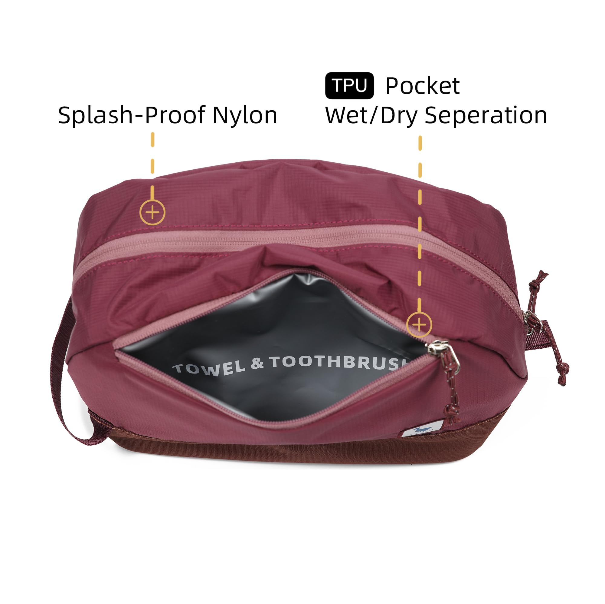 kalgoTeal wide handle and two-way zippers for comfortable carrying