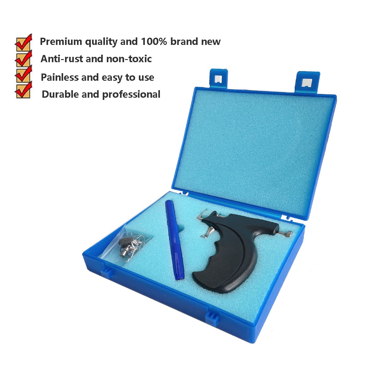 kamija lifestyle ear piercing demonstration showing easy at-home use with precision