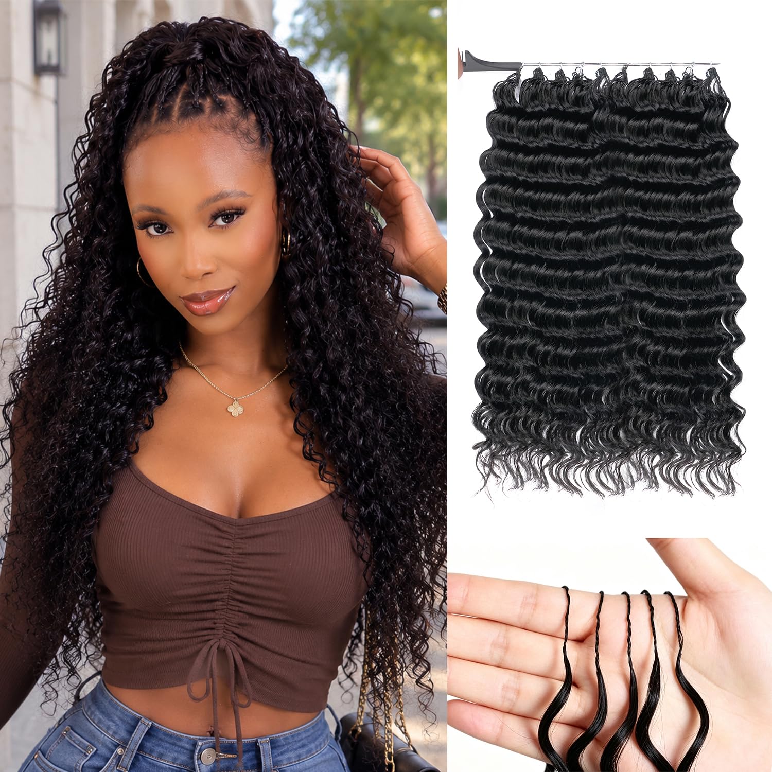 Kamilhair front packaging showing product and brand, highlights natural look