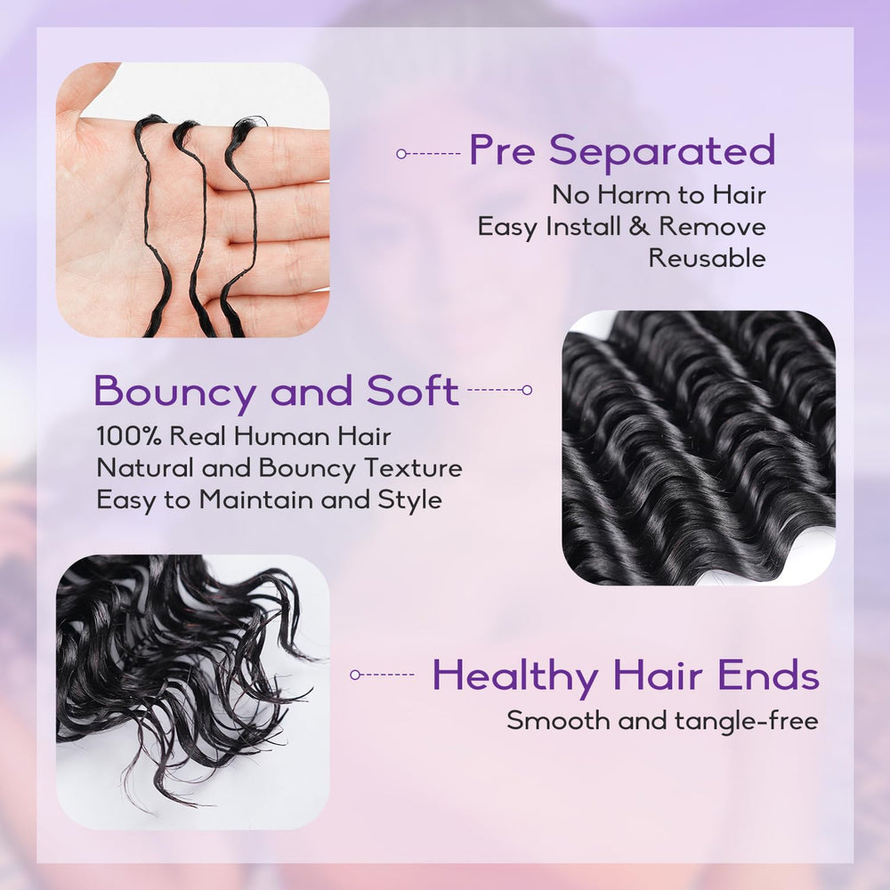 Kamilhair weft and loop detail, shows secure crochet-ready construction benefit