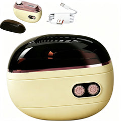 Kanroadi front view of yellow trimmer showing compact design and easy grip benefit