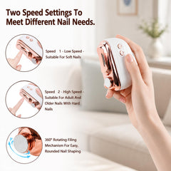Kanroadi LED light illuminating nail area for precise trimming benefit