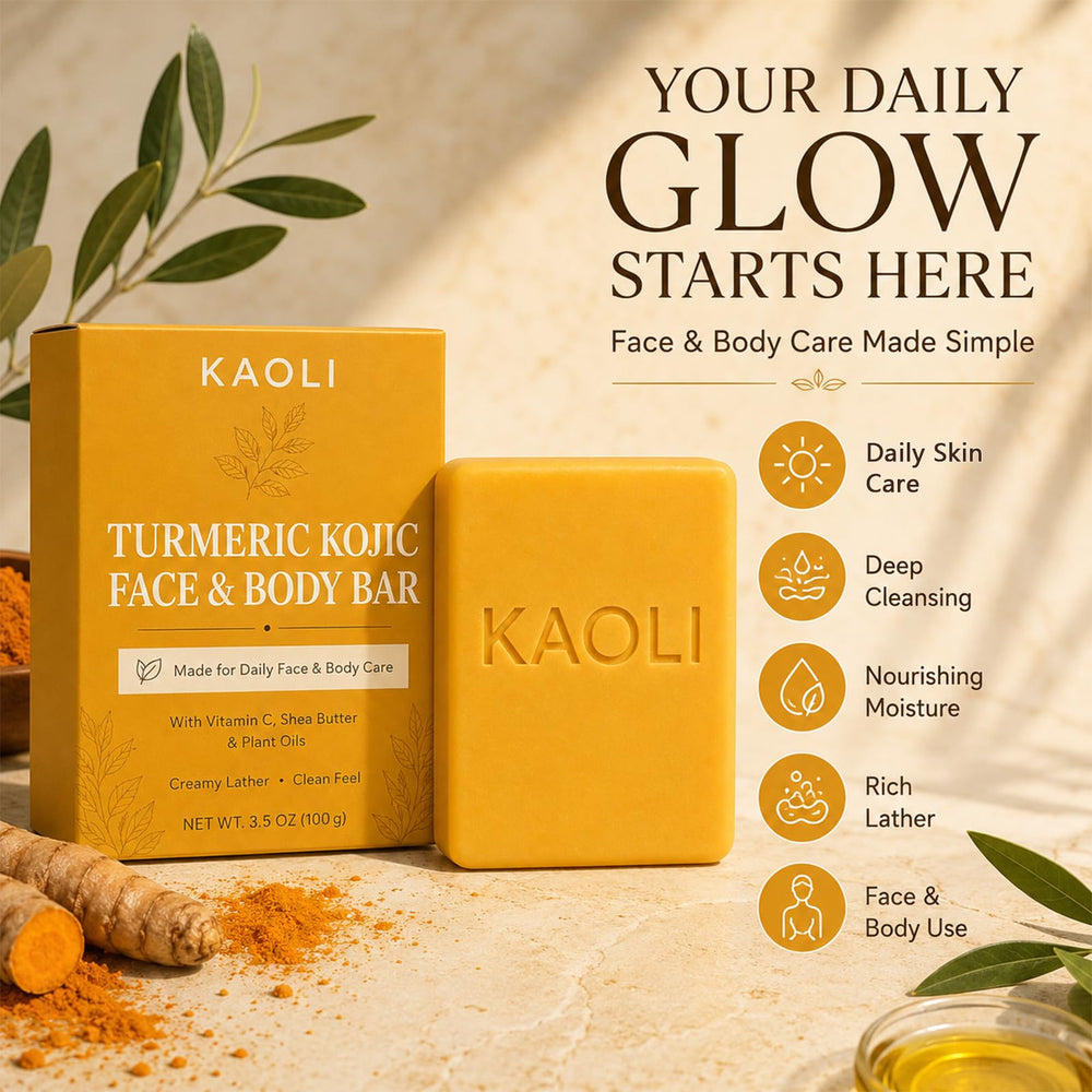 Kaoli creamy lather on hands demonstrating gentle clean and soft skin benefit