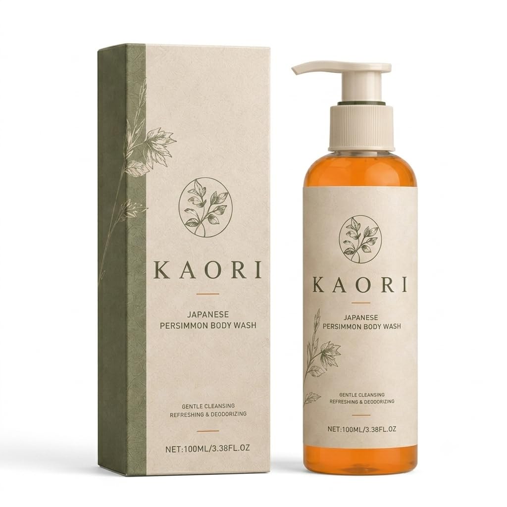 Kaori Bloom front pump bottle showing design and travel-friendly size for convenience