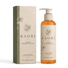 Kaori Bloom front pump bottle showing design and travel-friendly size for convenience