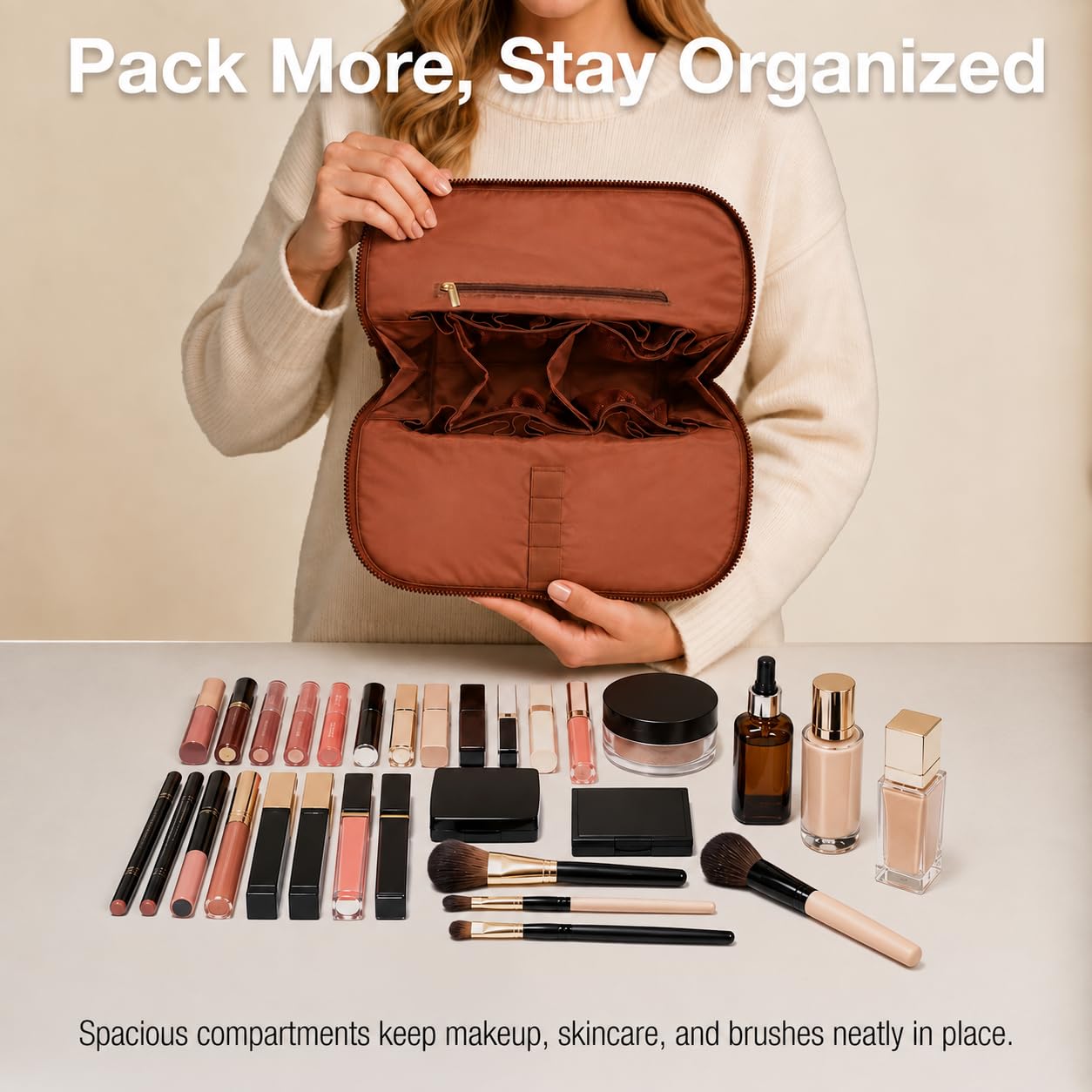 KAPHERS inside a suitcase demonstrating compact size and packing benefit