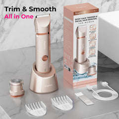 KAPHIO rotary shaver head detail showing smooth close finish for body grooming