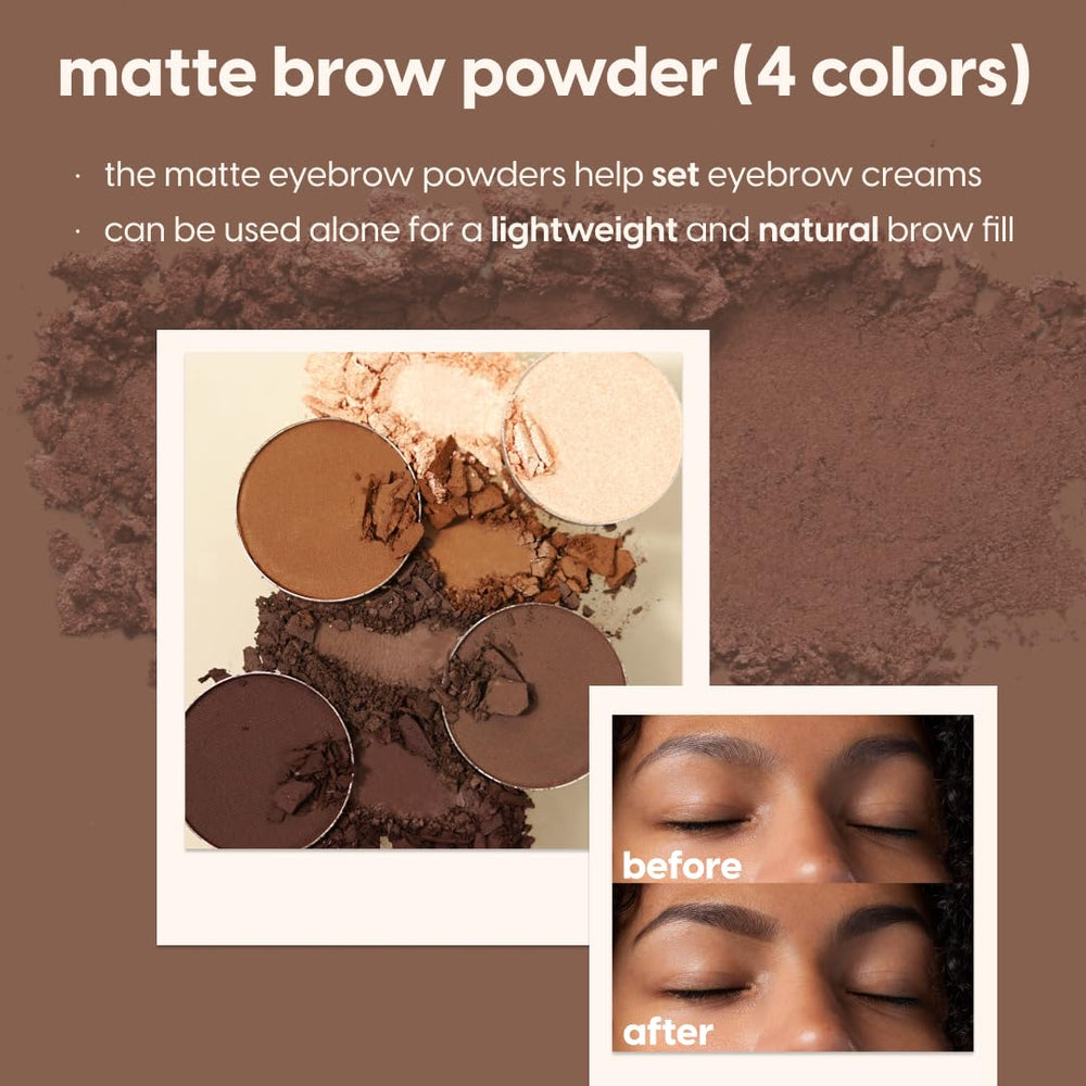 Kara Beauty pomade applied to brow demonstrating buildable, long-wear hold