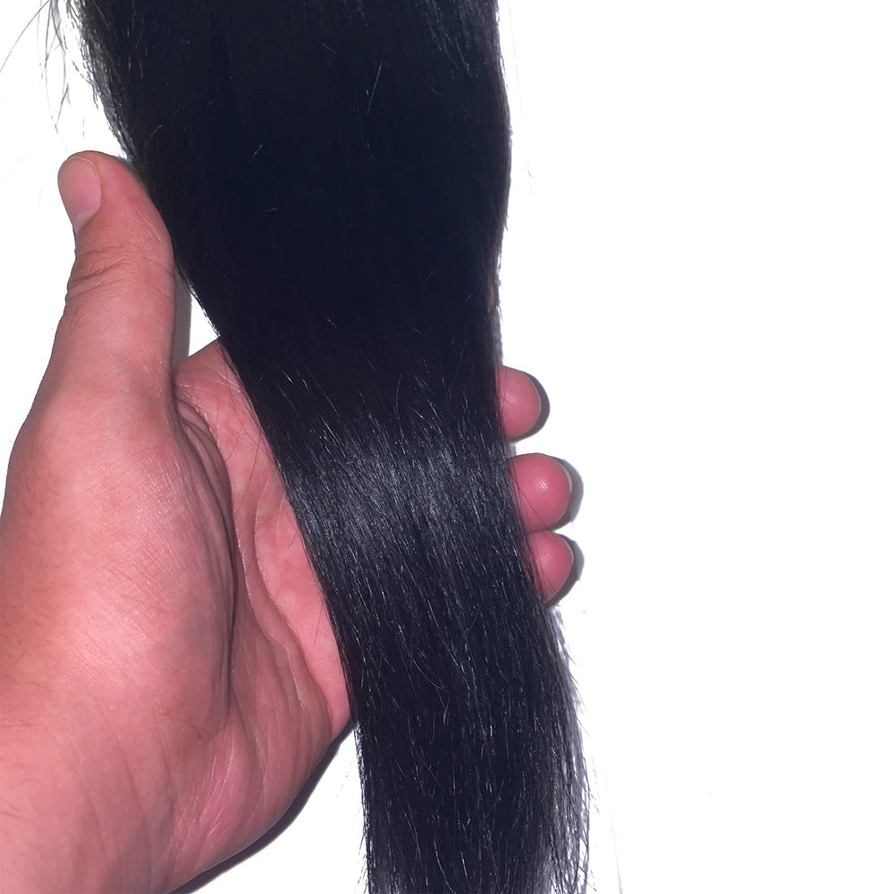 KARA HAIR FASHIONISTA model wearing blowout demonstrating natural movement benefit