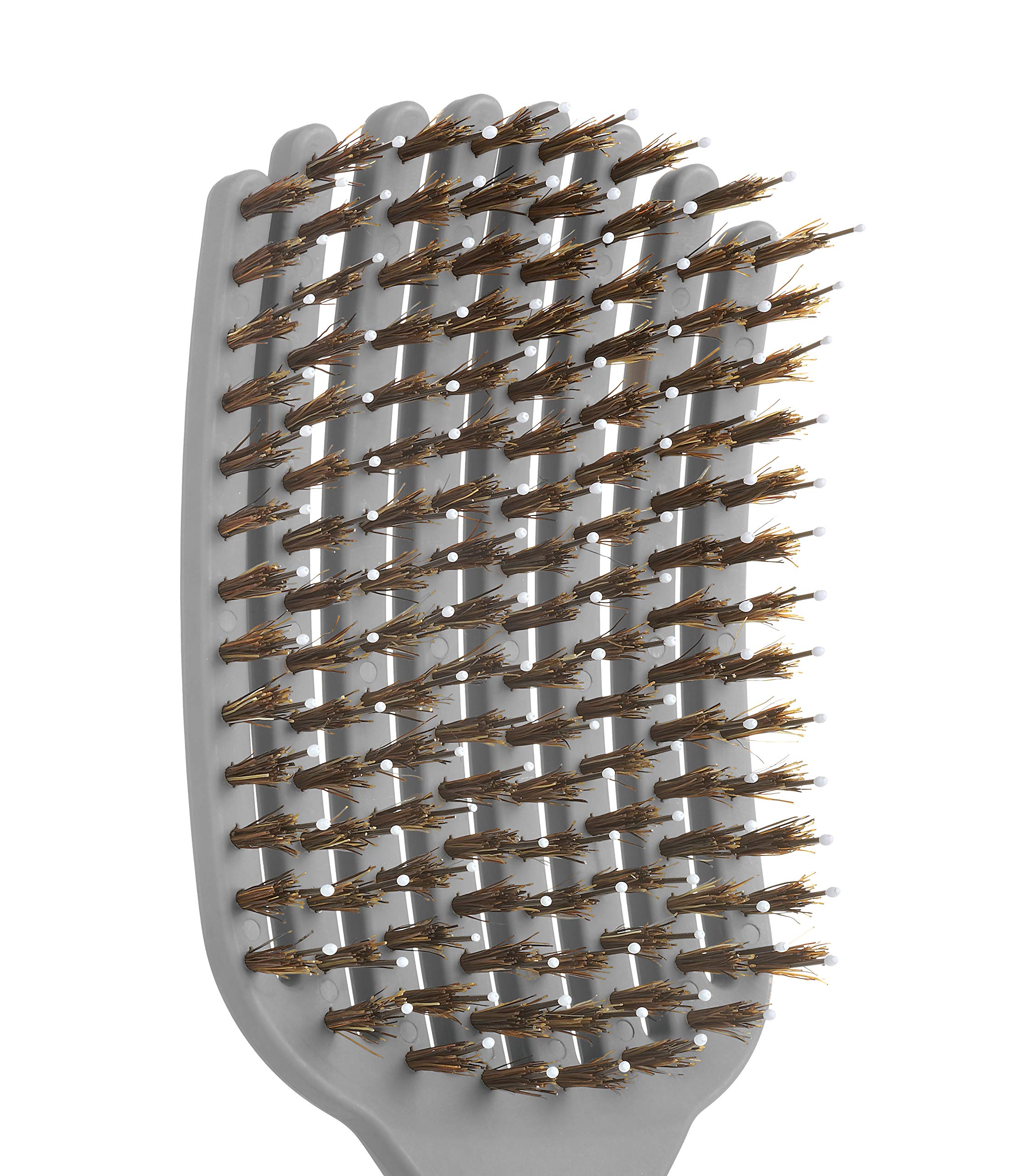 KareCo soft nylon bristles close-up demonstrating gentle glide through knots