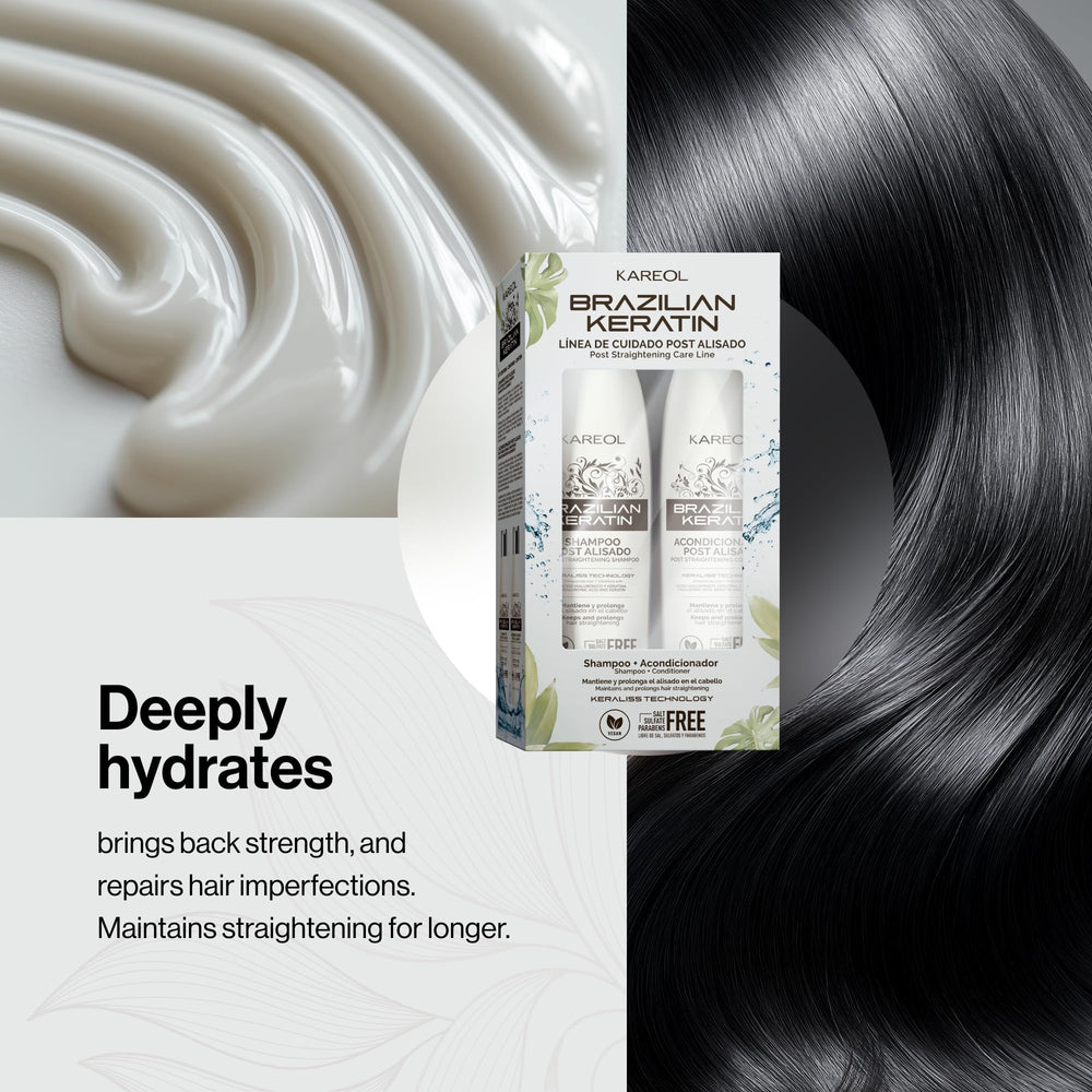 Kareol label ingredients closeup highlighting keratin and hyaluronic acid