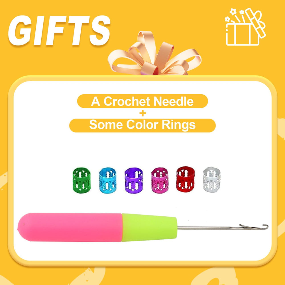 Karida crochet needle and rings included for fast, beginner-friendly installs