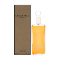 KARL LAGERFELD bottle front view showing beige design and clear brand identity