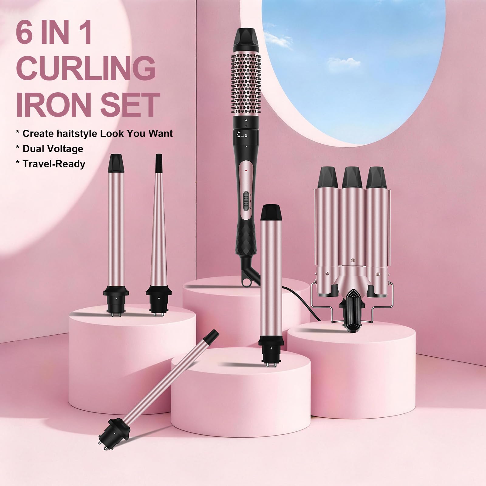 Karrong heat-resistant glove clips and comb for safer styling